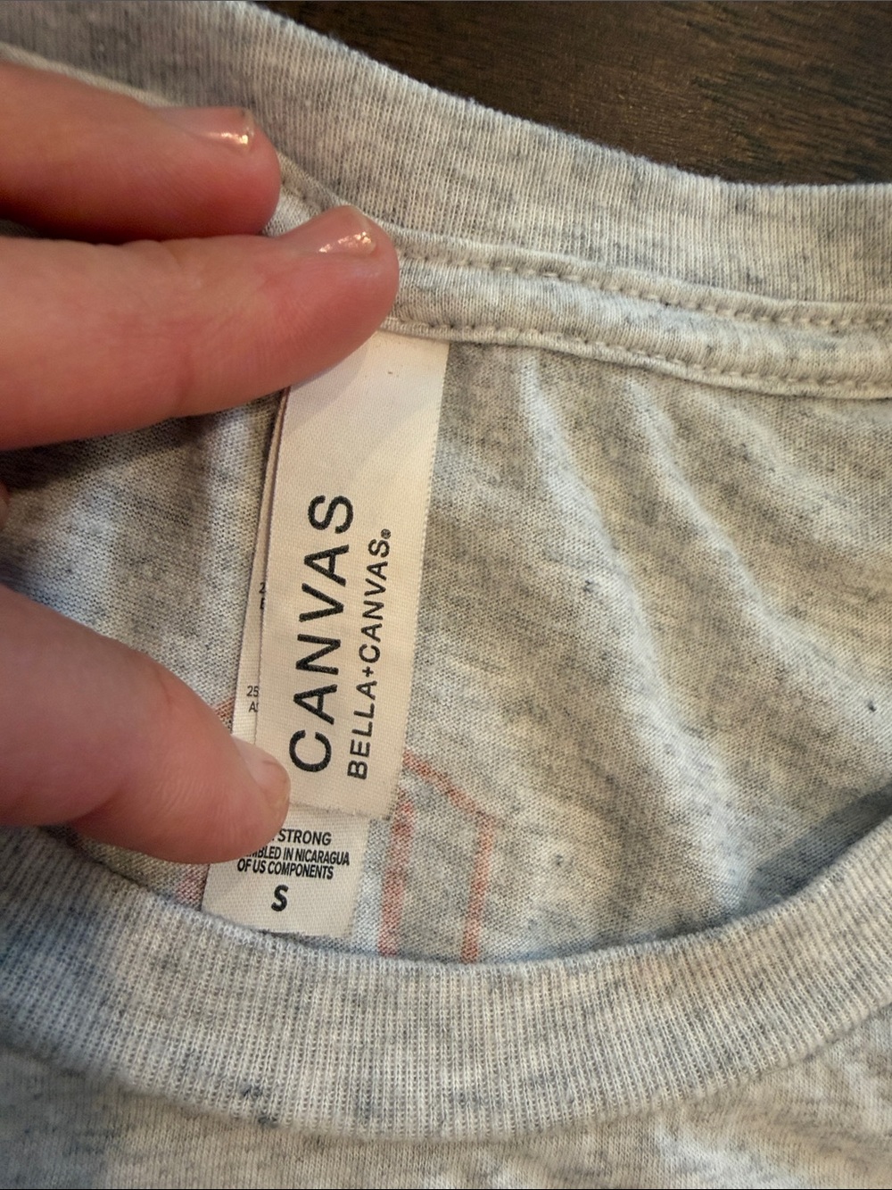 Charlie Southern Heather Gray Tee with Orange 'Austin' Graphic Small - C27-100 - Picture 2 of 7
